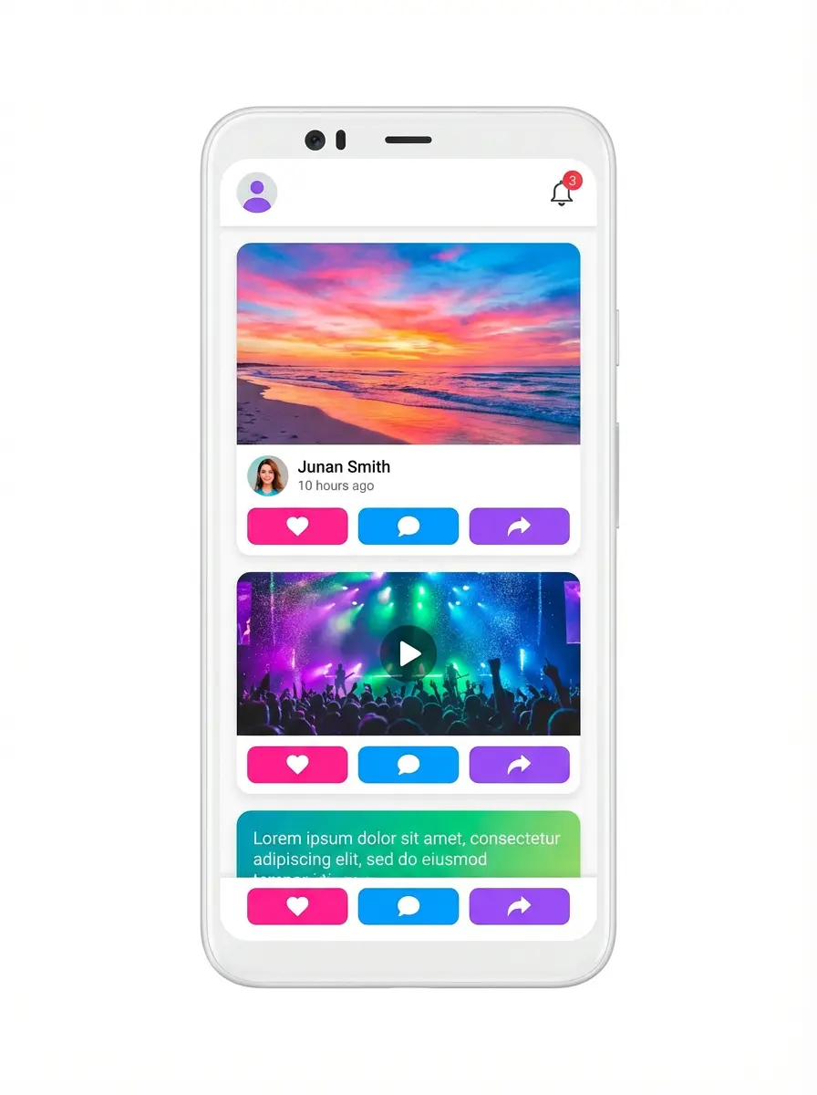 社交app手机模型